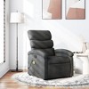 vidaXL Dark Gray Fabric Massage Recliner Chair - Manual Adjustable Lounge Armchair with Vibration - 2 of 4