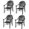 NicBex 2PC/4PC/6PC Outdoor Dining Chair,Patio Dining Chairs with Black Frame and Cushions,Aluminum Chairs Suitable for Patio,Garden,Black - 2 of 4