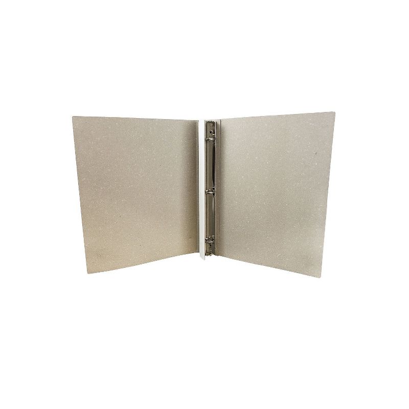 JAM Paper Italian Leather 0.75 Inch Binder White 3 Ring Binder Sold Individually (369231776) , 3 of 5