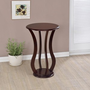 FURNIinspire Wood End Table Modern Side Tables Living Room Sofa Beside Table for Bedroom Office Decor, Small Space, Brown, 18"*18"*28.5" - 1 of 4