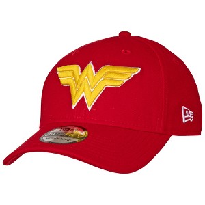 Adult Wonder Woman Classic Symbol Color Block New Era 39Thirty Fitted Hat - 1 of 4