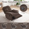GlasFlength Accent Recliner Chairs, Wide Recliner, Adjustable Single Recliner Chair, for Living Room, Bedroom, Brown, 32.2"*34.2"*39.3" - 4 of 4
