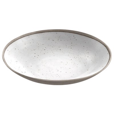 TarHong White Bamboo Retreat Pottery Serve Bowl 12 in. D 1 pk (Case of 4)