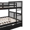 PAGED Simple Detachable Bunk Bed Loft Bed, Full over Full Bed Frame with Twin Size Trundle, Ladder and Guardrail for Kids, Teens, Adults - 4 of 4