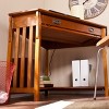 Hughton Corner Computer Desk - Mission Oak - HO6641 - Brown - SEI - 3 of 4