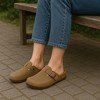 CUSHIONAIRE Hana Womens Clogs | Comfortable Vegan Suede Clogs for Women | Slip On Potato Shoes with Cork Footbed & Arch Support | Memory Foam - 3 of 4