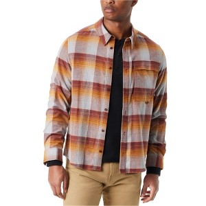 BASS OUTDOOR Mens Fitted Flannel Button Up Shirt - 1 of 1