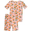 RuffleButts SoftSnooze Big Girls Ruffle Short Sleeve Pajama Set - 2 of 4