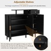 NicBex 47.24 Inch Modern 3-Door Storage Cabinet with Adjustable Shelves and Drawer for Hallway,Entryway and Lining Room - 4 of 4