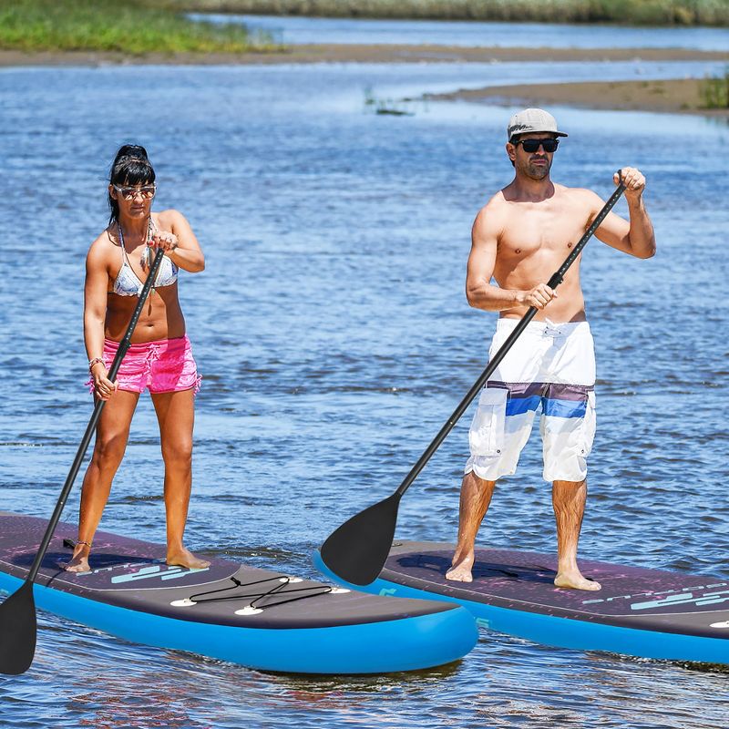 Costway 11'/10'5'' Inflatable Stand Up Paddle Board Surfboard W/Bag Aluminum Paddle Pump, 3 of 11
