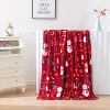 Comfort Flannel Blanket Super Soft Christmas Prints Throw Blanket Christmas Gift. - 4 of 4