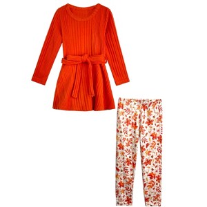 Autumn Harvest Girls Top and Legging Set Mia Belle Girls - 1 of 4