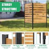 DoCred Air Conditioner Fence – Outdoor Privacy Screen Panels in Wood, Metal, or PVC, with Planter Box Options - 3 of 4