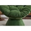Papasan Chair w/Cushion and Frame,Oversized Comfy Chenille Upholstered Round Swivel Accent Chair for Living Room Bedroom - 4 of 4
