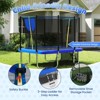 Gymax 10 x 8 FT Heavy-Duty Trampoline w/Basketball Hoop Soccer Goal Non-Slip Ladder - 3 of 4