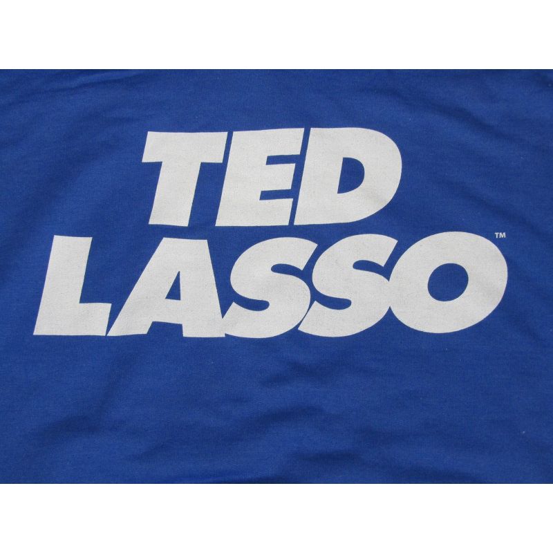 Ted Lasso White Title Men's Royal Blue Sweatshirt, 2 of 3