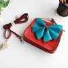 Slickblue Colorful Faux Leather Clutch Purse, Multicolor Design, Shoulder Bag, Casual Style, 5 Options, 5.5" x 5.1" - 3 of 4