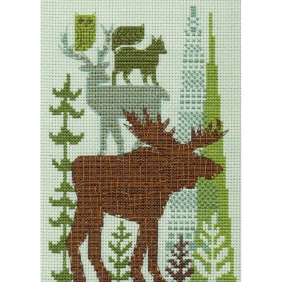 Dimensions Counted Cross Stitch Kit 5"X7"-Forest Folklore