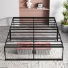 3-in-1 Steel Platform Bed Frame – Twin/Full/Queen Heavy Duty 14" Metal Frame (No Box Spring), Noise-Free & Tool-Free Assembly for Apartments - 3 of 4