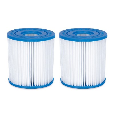 Summer Waves P57100402 Replacement Type I Swimming Pool and Hot Tub Spa Cartridge with Heavy Duty Ultimate Filtration Paper, 2 Pack