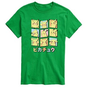 Men's - Pokémon - Pastel Pikachu Expressions Short Sleeve Graphic T-Shirt - 1 of 3
