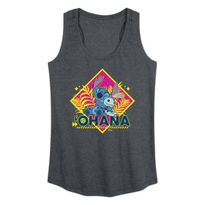 Women's - Disney - Lilo & Stitch Graphic Racerback Tank - 1 of 4