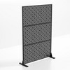 MAYEERTY Galvanized Steel Privacy Screen Outdoor and Indoor Divider Freestanding Decorative Screen for Balcony Garden 1pcs - 3 of 4