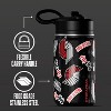 NBA Portland Trail Blazers 14oz Kids Stainless Steel Water Bottle With Straw Lid and Flexible Handle - 3 of 4