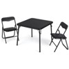 5-Piece Foldable Table & Chair Set: Metal-Frame Portable Upholstered Card Table with Foldable Kids Activity Set for Dining/Play/Living Rooms - 3 of 4