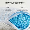 Peace Nest 2 Pack Rayon Derived from Bamboo Shredded Memory Foam Cooling Pillow, Breathable Cover with Zipper - 3 of 4