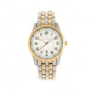 Elevon Garrison Bracelet Watch w/Date - Gold/White - 1 of 3