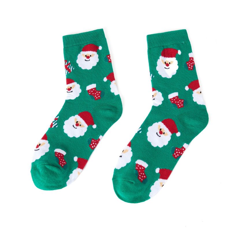 Women's Santa Claus Print Cotton Crew Socks 1 Pack - Cupshe, 2 of 6