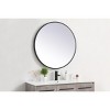 Elegant Lighting Pier 36 inch LED mirror with adjustable color temperature 3000K/4200K/6400K in black - 4 of 4