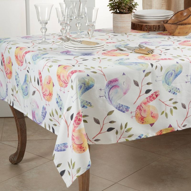55&#34; Polyester Flock of Birds Table Topper - Saro Lifestyle, 3 of 4