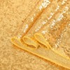 Wikineon 72 Inch Round Tablecloth Gold Sequin Table Cloth Glitter Table Cover for Holiday Banquet Dining Wedding Party Decoration - 4 of 4