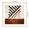 Amanti Art Geometrik Cizgili Kilim Kiremit by Emel Tunaboylu Wood Framed Wall Art Print - 4 of 4