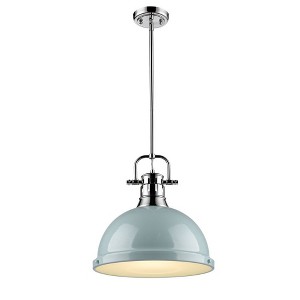 Golden Lighting Duncan 1 Light Pendant with Rod - 1 of 1