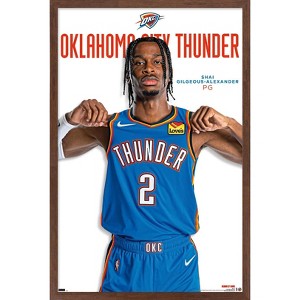 Trends International NBA Oklahoma City Thunder - Shai Gilgeous-Alexander 23 Framed Wall Poster Prints - 1 of 4
