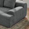 VASIP 110'' L-Shaped Velvet Sectional Sofa, Free Combination Soft Upholstered Couch,for Living Room, Bedroom,Gray - 4 of 4