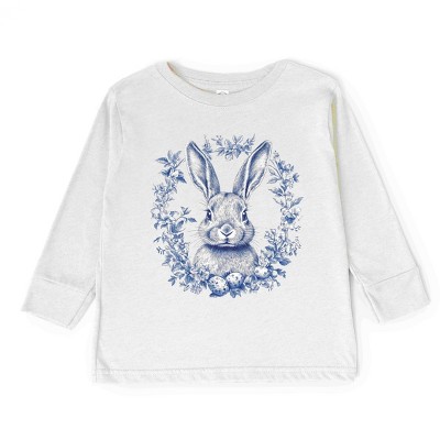 Simply Sage Market Blue Willow Bunny Toddler Long Sleeve Tee