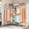VIPEK L50 Protable Closet Rack Large Corner Freestanding Wardrobe Closet, Max Load 1300LBS, White - 4 of 4