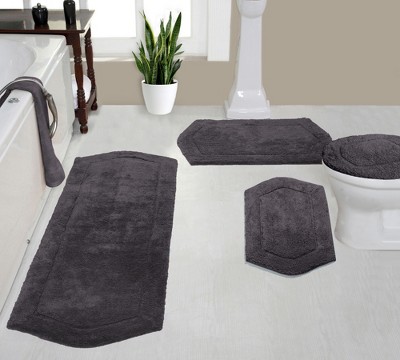 Waterford Collection Cotton Tufted Set of 4 Bath Rug Set - Home Weavers