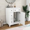 JUJABU 24-Inch Modern Bathroom Vanity Cabinet with Ceramic Sink, 2 Drawers and 1 Door - 4 of 4