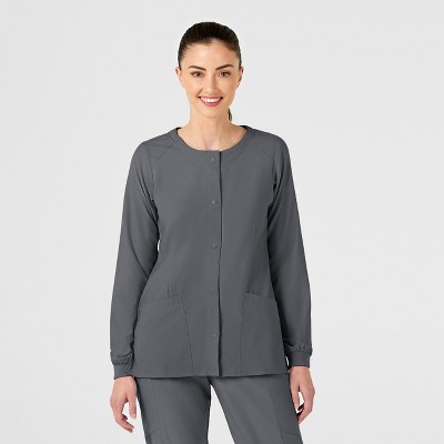 Wink W123 Women's Crew Neck Warm Up Jacket