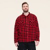 Adult Buffalo Check Long Sleeve Button-Down Flannel Shirt - Woolrich x Target Red/Black - 2 of 4