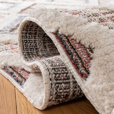 Marrakesh Grey and Multi Synthetic Square Area Rug