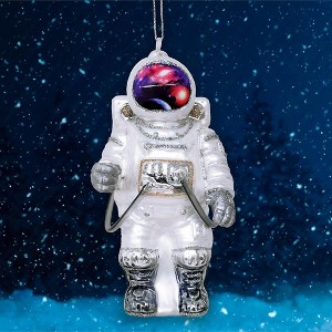 Astronaut Glass Christmas Ornament| OrnamentallyYou - 1 of 4
