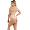 Body Beautiful Shapewear 2-Pack Bodysuit Thong Shaper for Women Nylon Black & Nude - 4 of 4