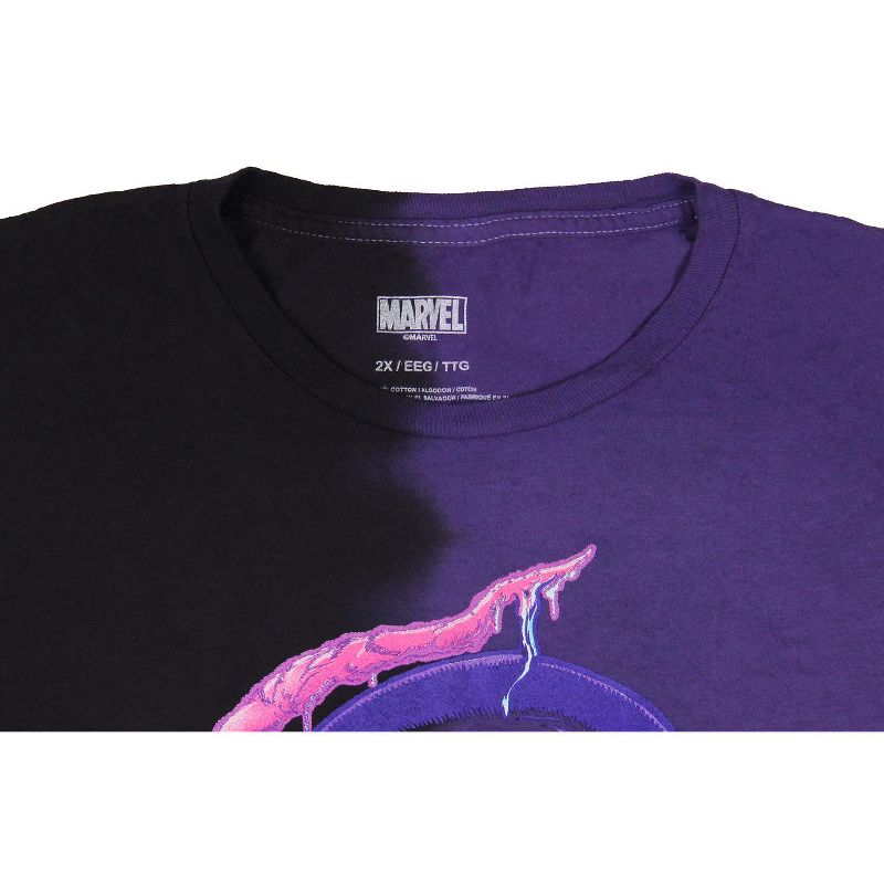 Marvel Comics Venom Women's Character Tie-Dye T-Shirt Tee Top Crewneck, 3 of 5