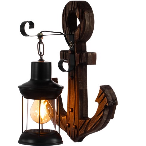 Brass Anchor Light- Medium - Nautical Decor and Home Lighting